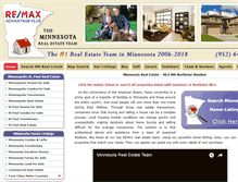 Tablet Screenshot of mnrealestateteam.com